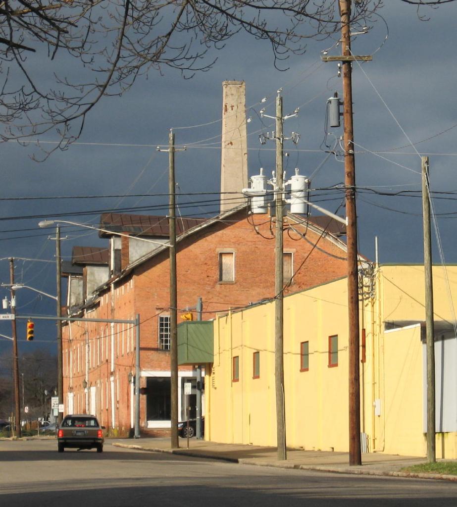 Another view of the site: Too much artistry (but enough of the warehouse) is visible in this November 2011 photo of contrasting colors and light.